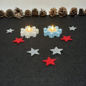 Teelichthalter „Schneeflocke“ – Variante 2 - vers. Ausführungen