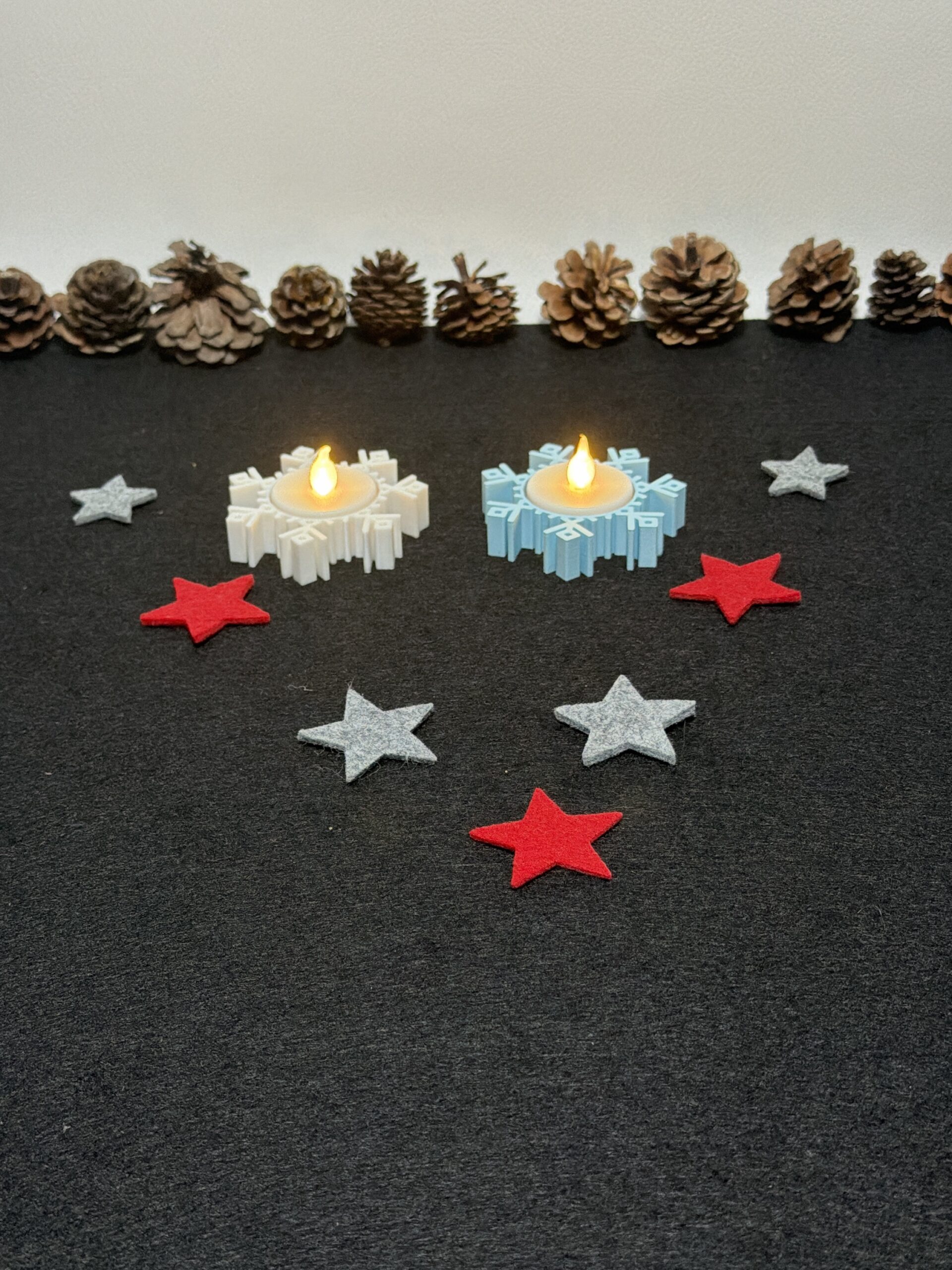 Teelichthalter „Schneeflocke“ – Variante 2 - vers. Ausführungen