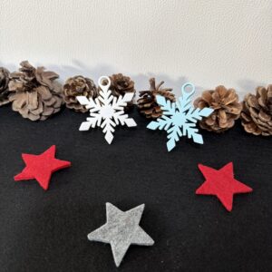 Weihnachtsanhänger „Schneeflocke“ klassisch