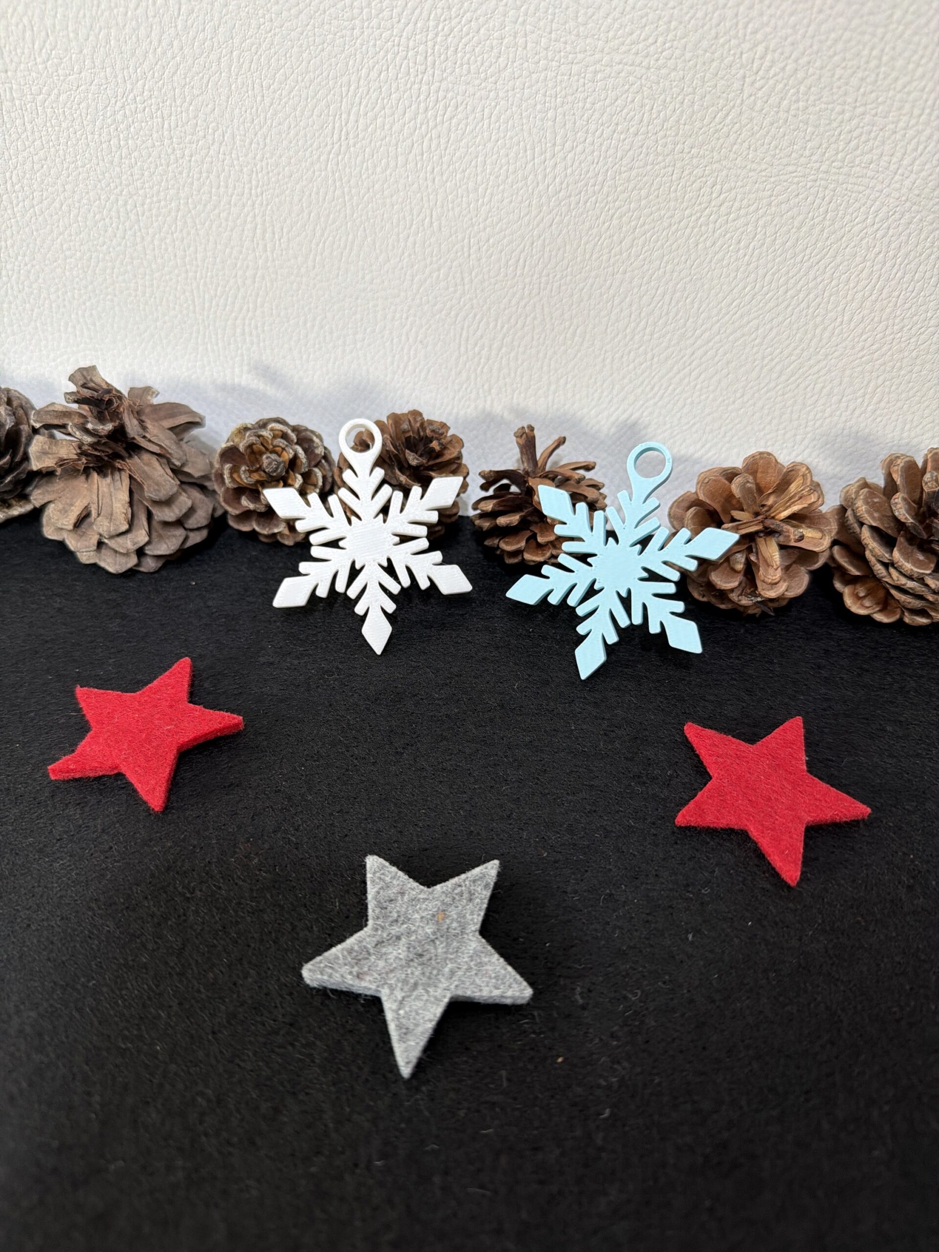 Weihnachtsanhänger „Schneeflocke“ klassisch