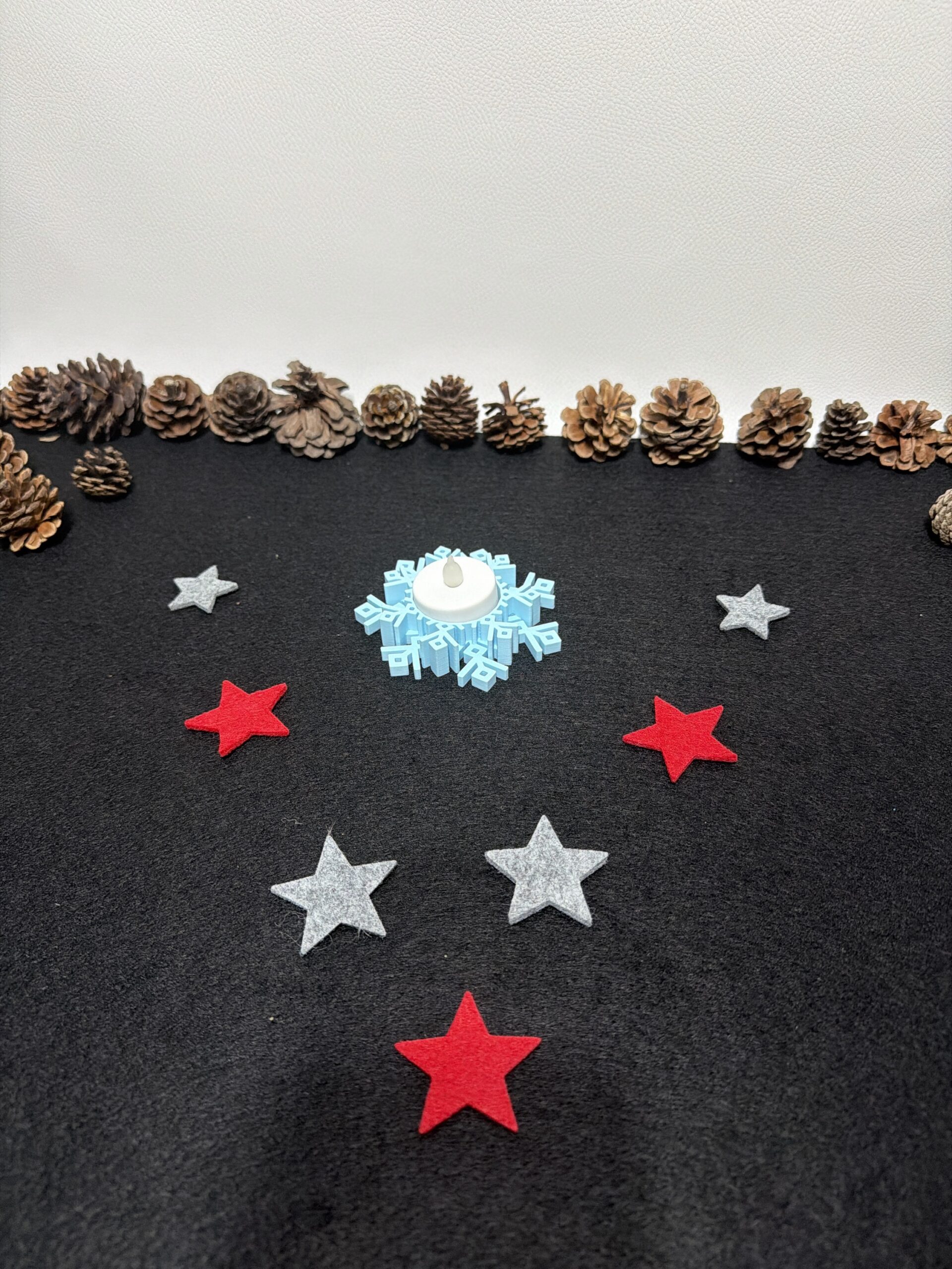 Teelichthalter „Schneeflocke“ Variante 1 - vers. Ausführungen – Bild 5