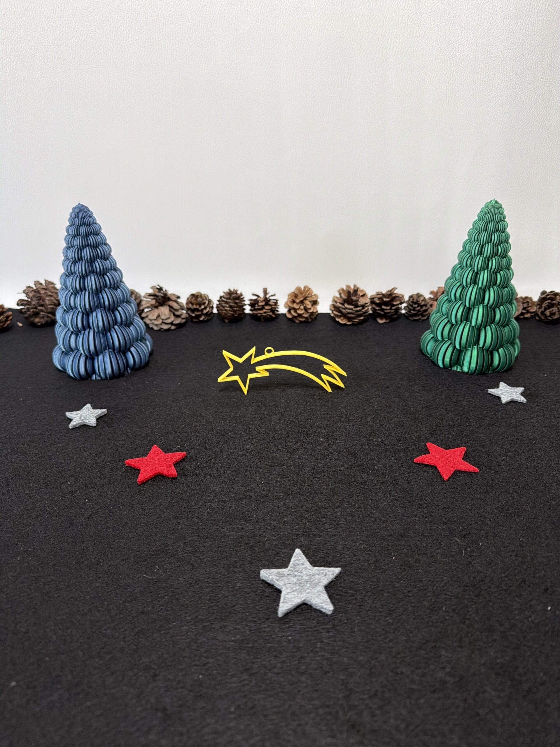 Sternschnuppe Weihnachtsanhänger 2er Set – Bild 2