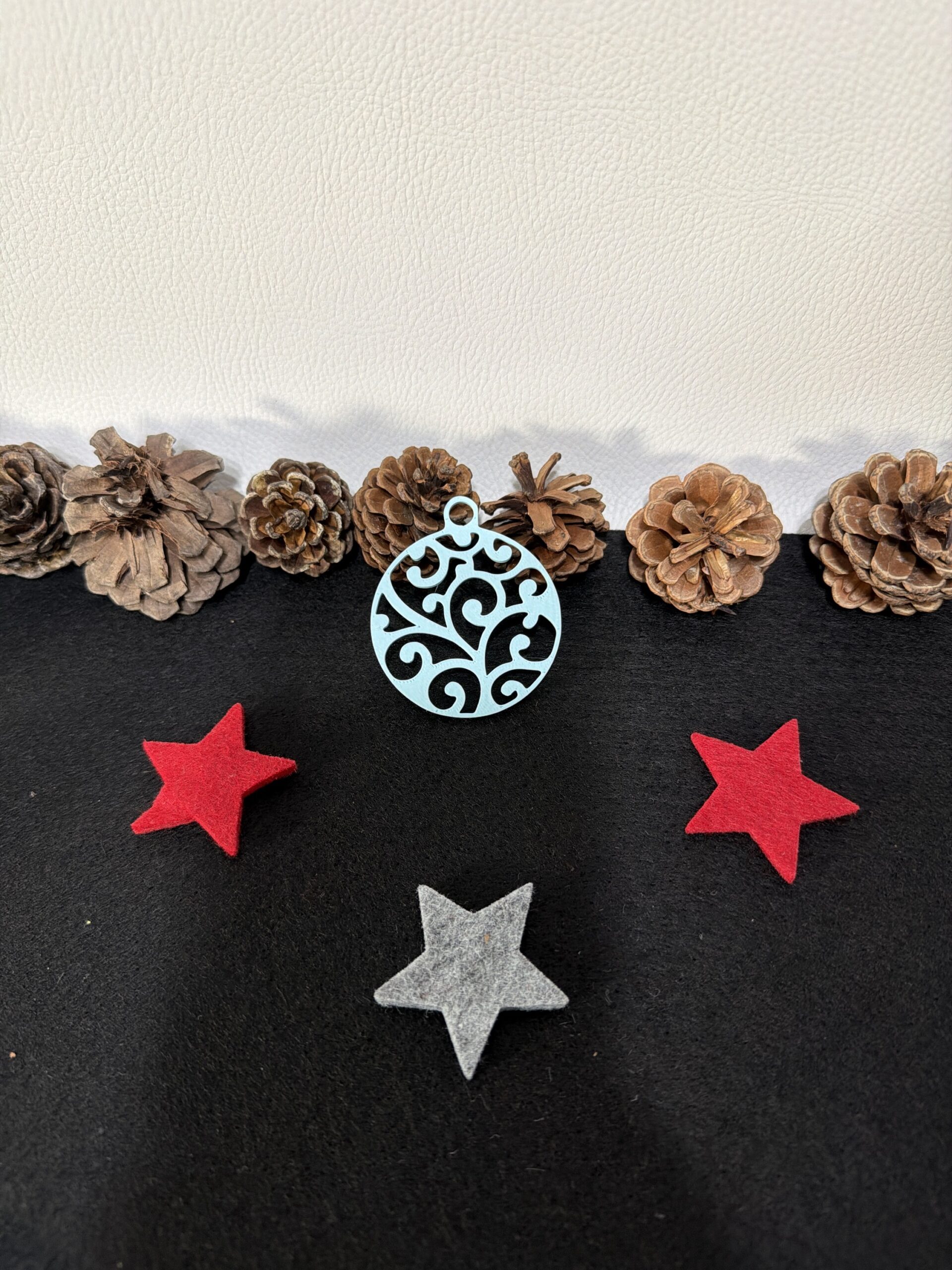 Weihnachtsanhänger „Ornamentkugel“ filigran – Bild 3