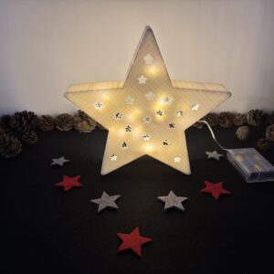moderne Weihnachtssterne - vers. Ausführungen ohne / mit Beleuchtung