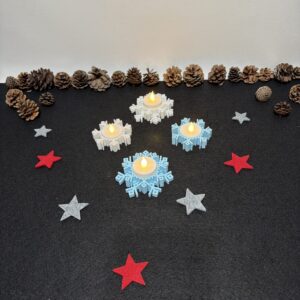 Teelichthalter „Schneeflocke“ 2er-Set - vers. Ausführungen