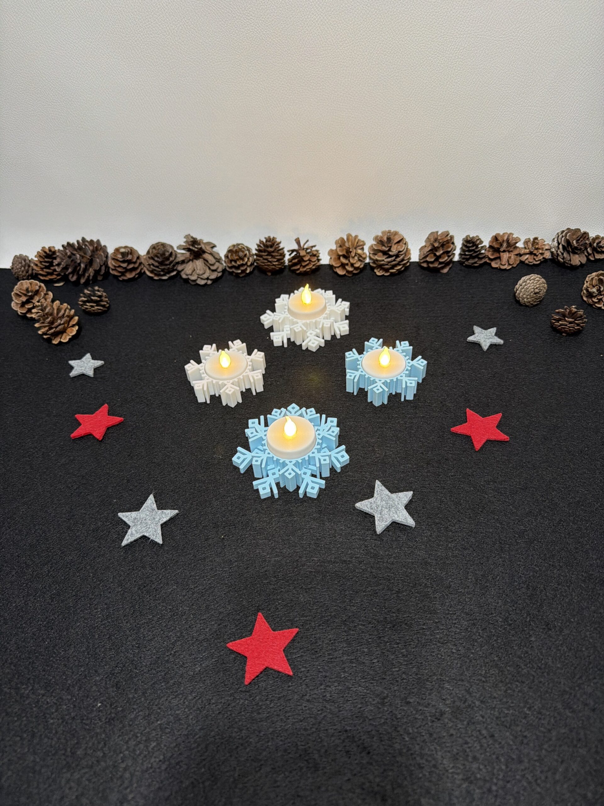 Teelichthalter „Schneeflocke“ 2er-Set - vers. Ausführungen