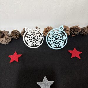 Weihnachtsanhänger „Klassische Schneeflocke“