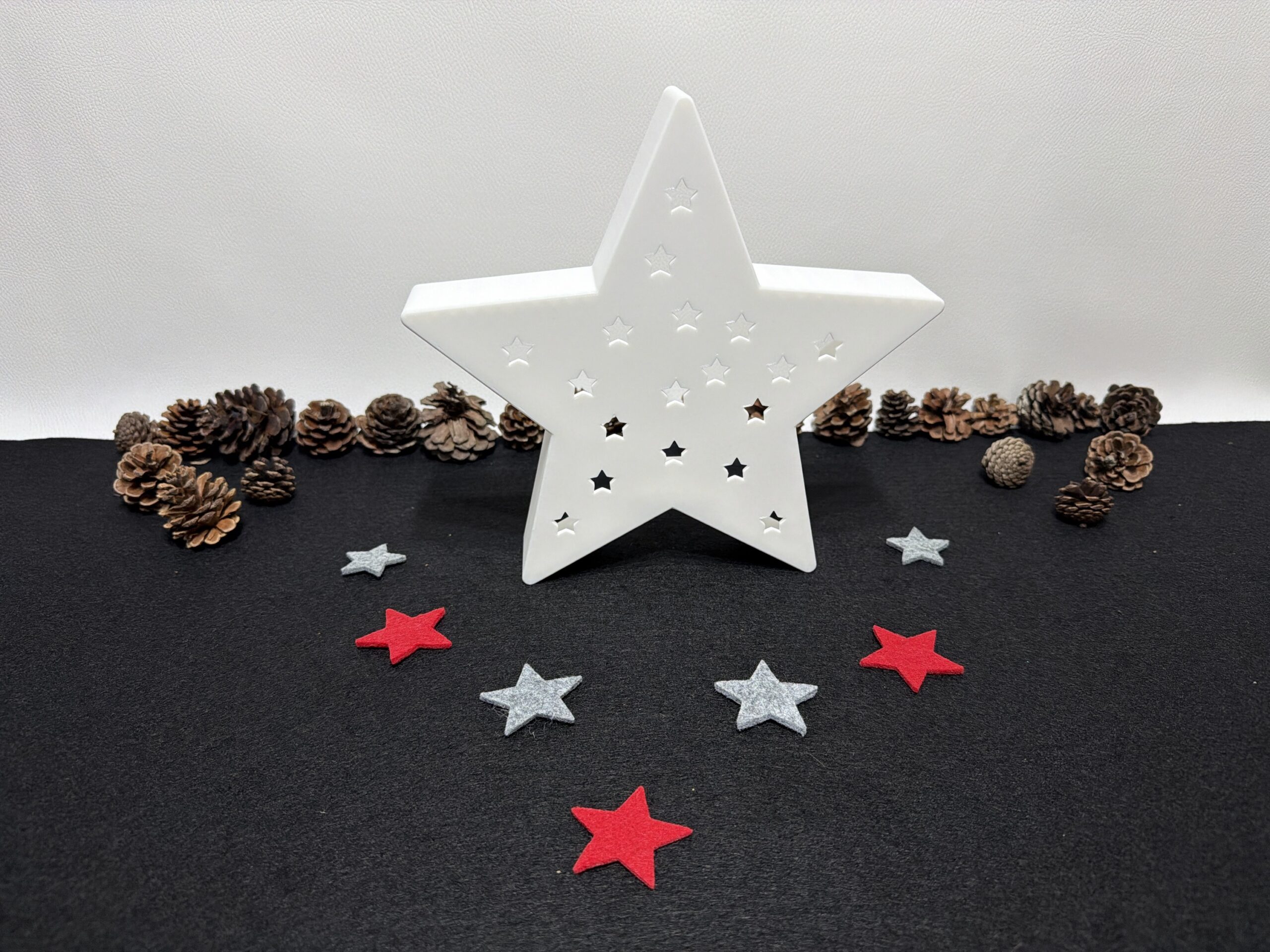 moderne Weihnachtssterne - vers. Ausführungen ohne / mit Beleuchtung – Bild 7