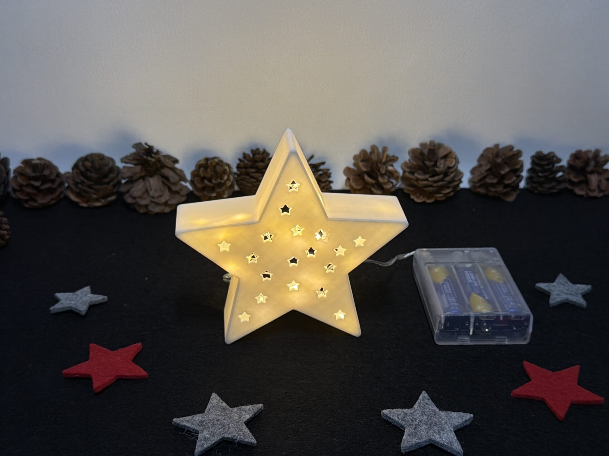 moderne Weihnachtssterne - vers. Ausführungen ohne / mit Beleuchtung – Bild 3