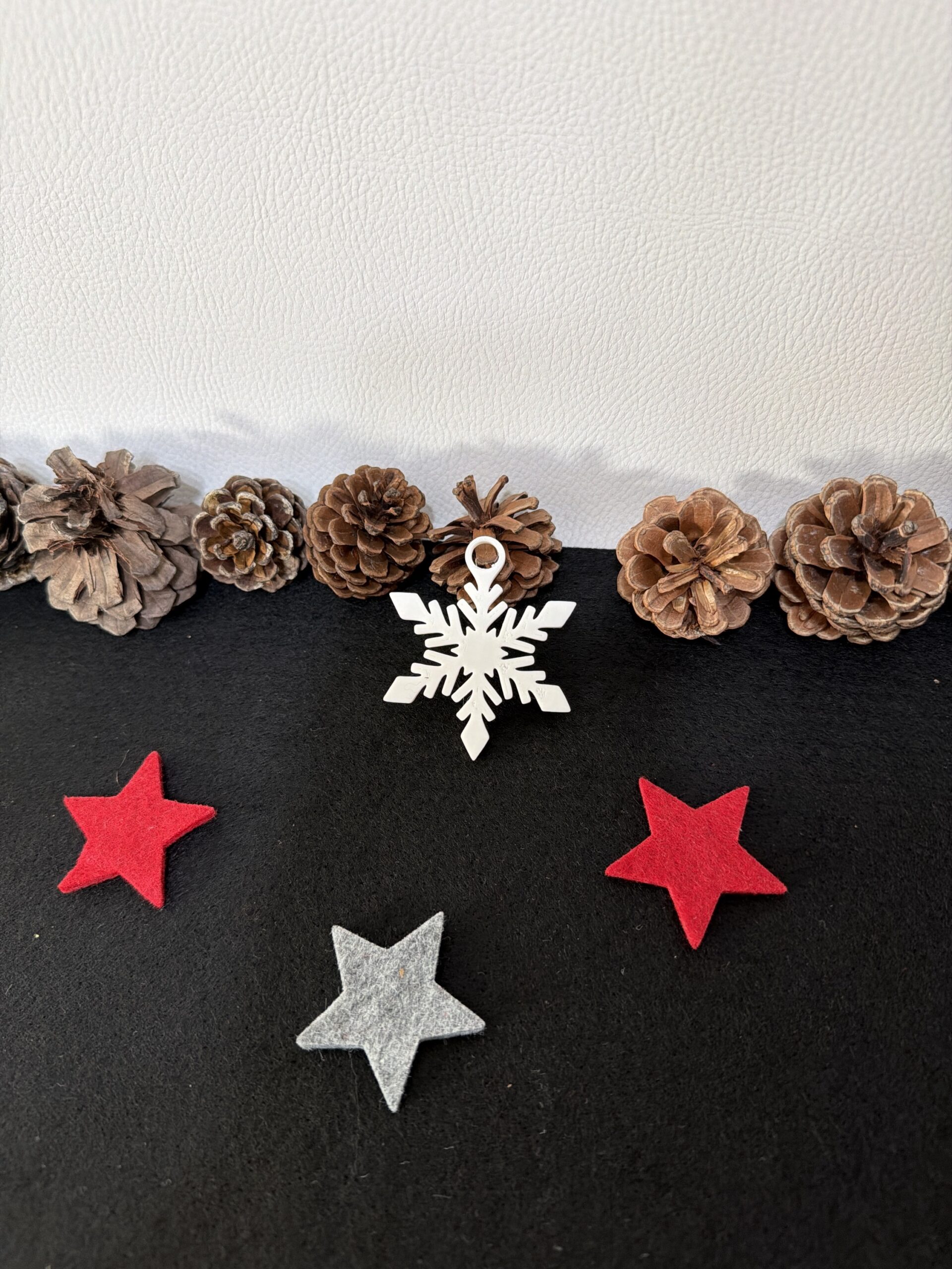 Weihnachtsanhänger „Schneeflocke“ klassisch – Bild 3