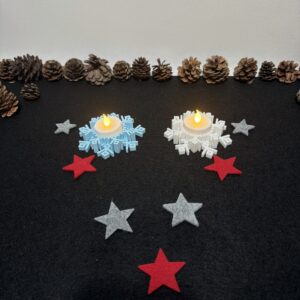 Teelichthalter „Schneeflocke“ Variante 1 - vers. Ausführungen