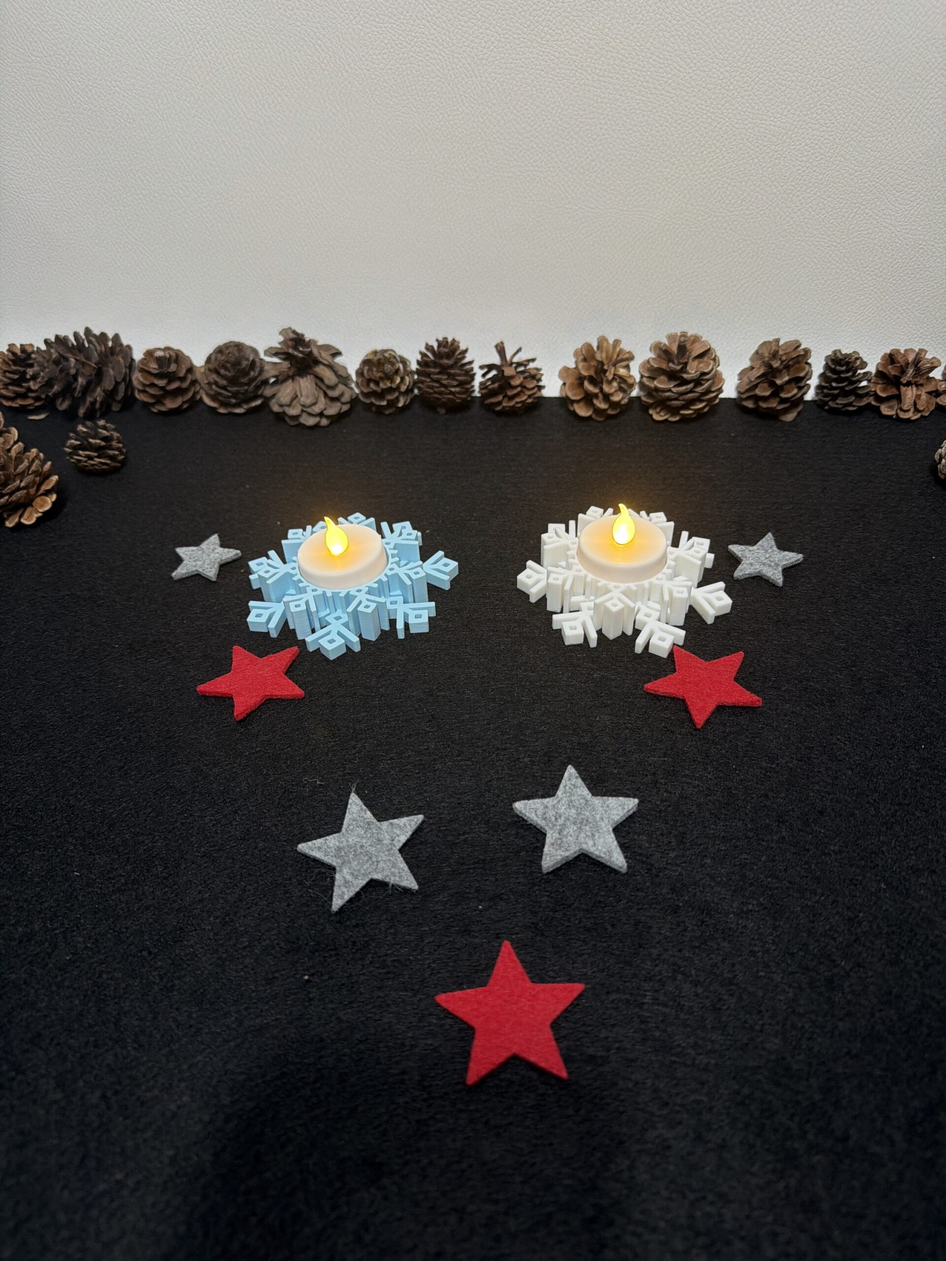 Teelichthalter „Schneeflocke“ Variante 1 - vers. Ausführungen