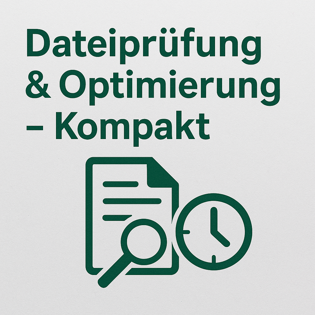 Dateiprüfung & Optimierung – Kompakt (STL-Service, bis 30 Min)