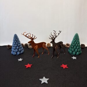 Weihnachtshirsch zum Zusammenstecken