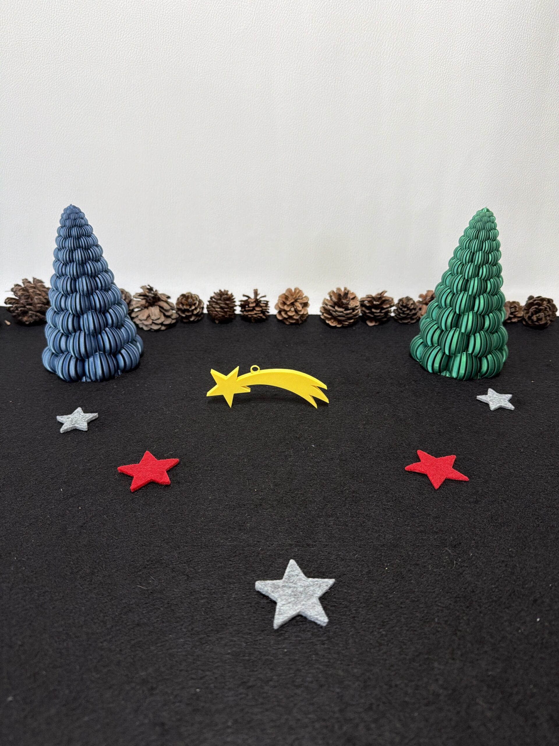 Sternschnuppe Weihnachtsanhänger 2er Set – Bild 3