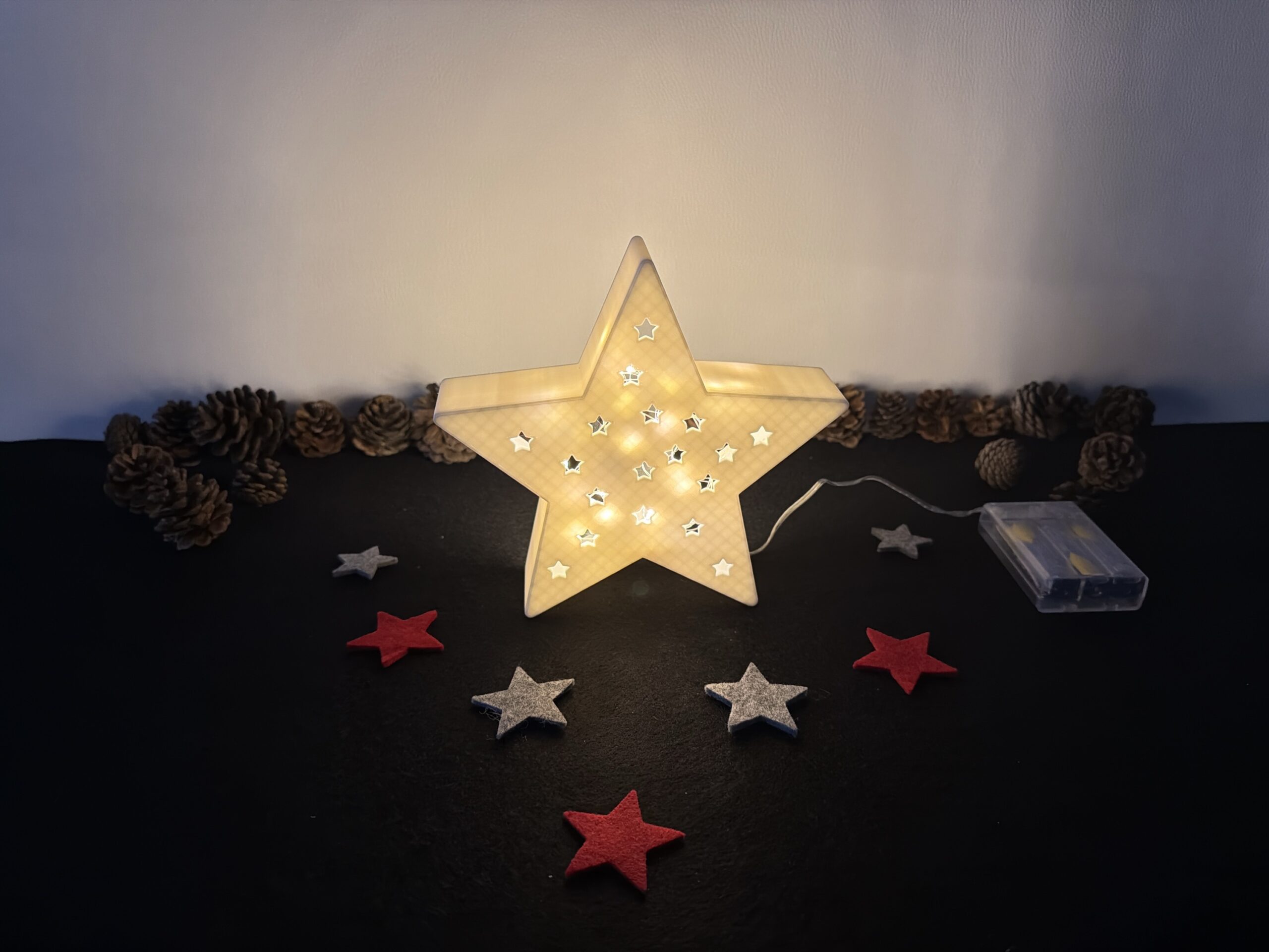 moderne Weihnachtssterne - vers. Ausführungen ohne / mit Beleuchtung – Bild 2