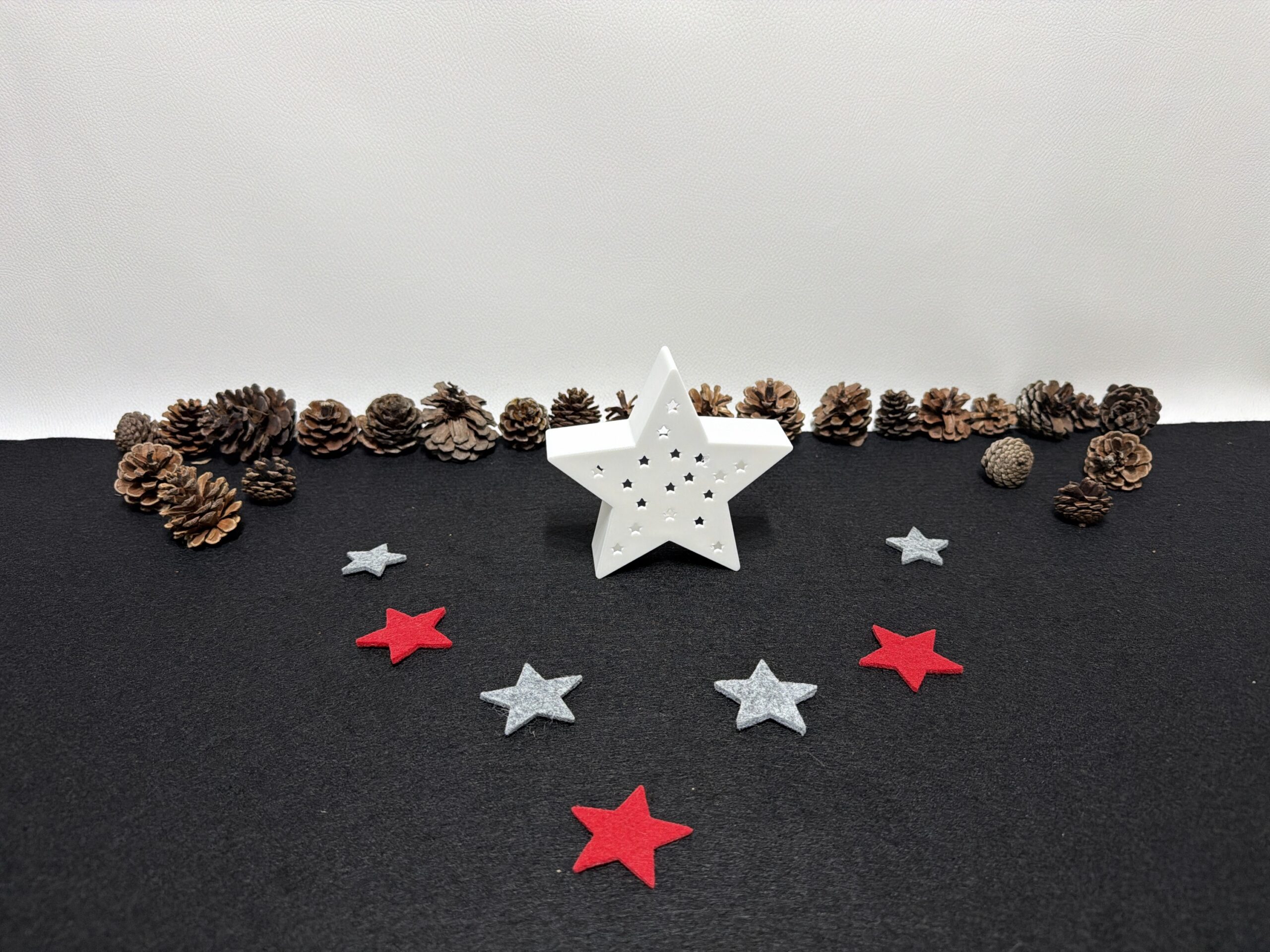 moderne Weihnachtssterne - vers. Ausführungen ohne / mit Beleuchtung – Bild 5