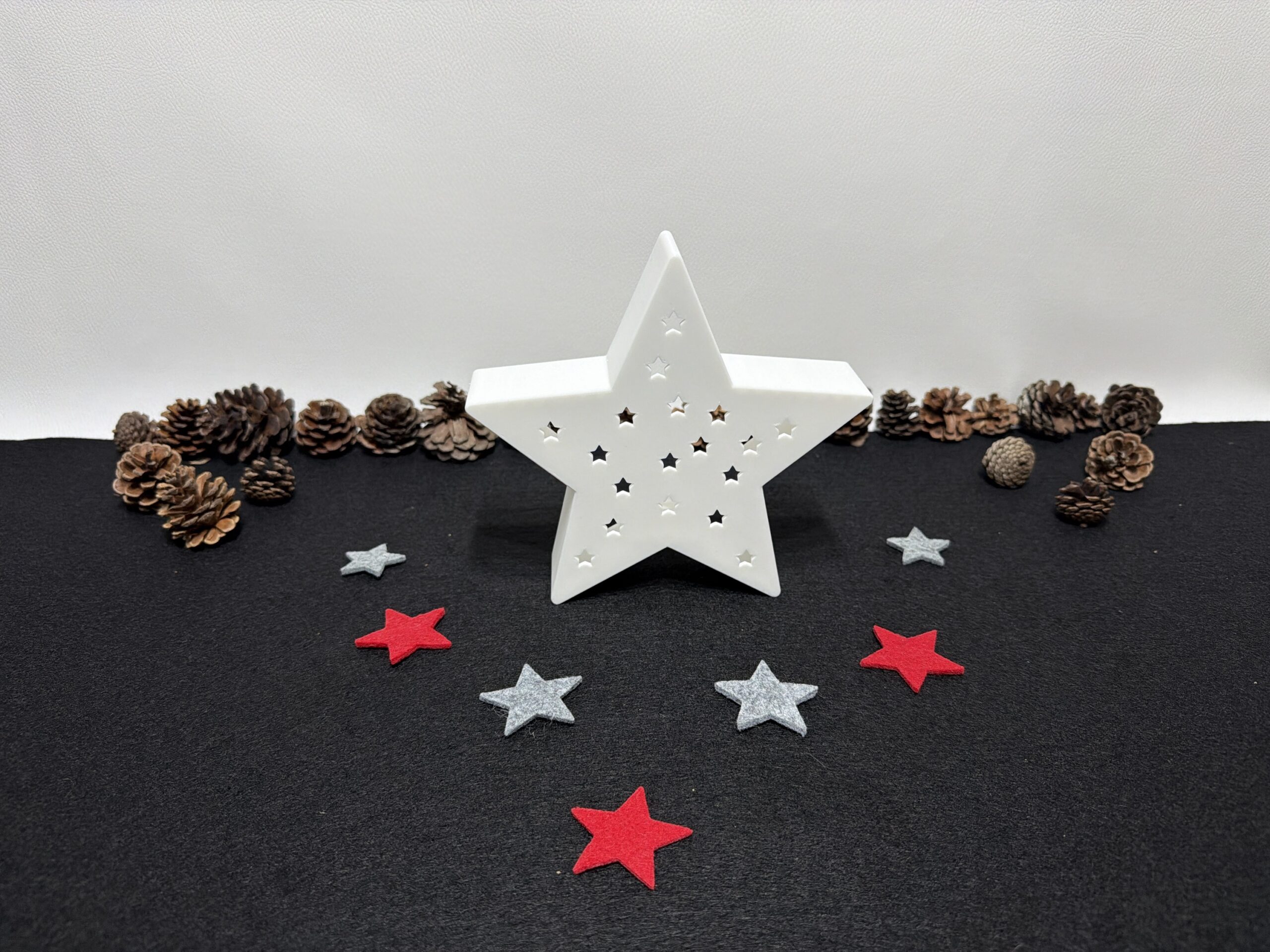 moderne Weihnachtssterne - vers. Ausführungen ohne / mit Beleuchtung – Bild 6