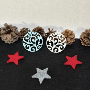 Weihnachtsanhänger „Ornamentkugel“ filigran