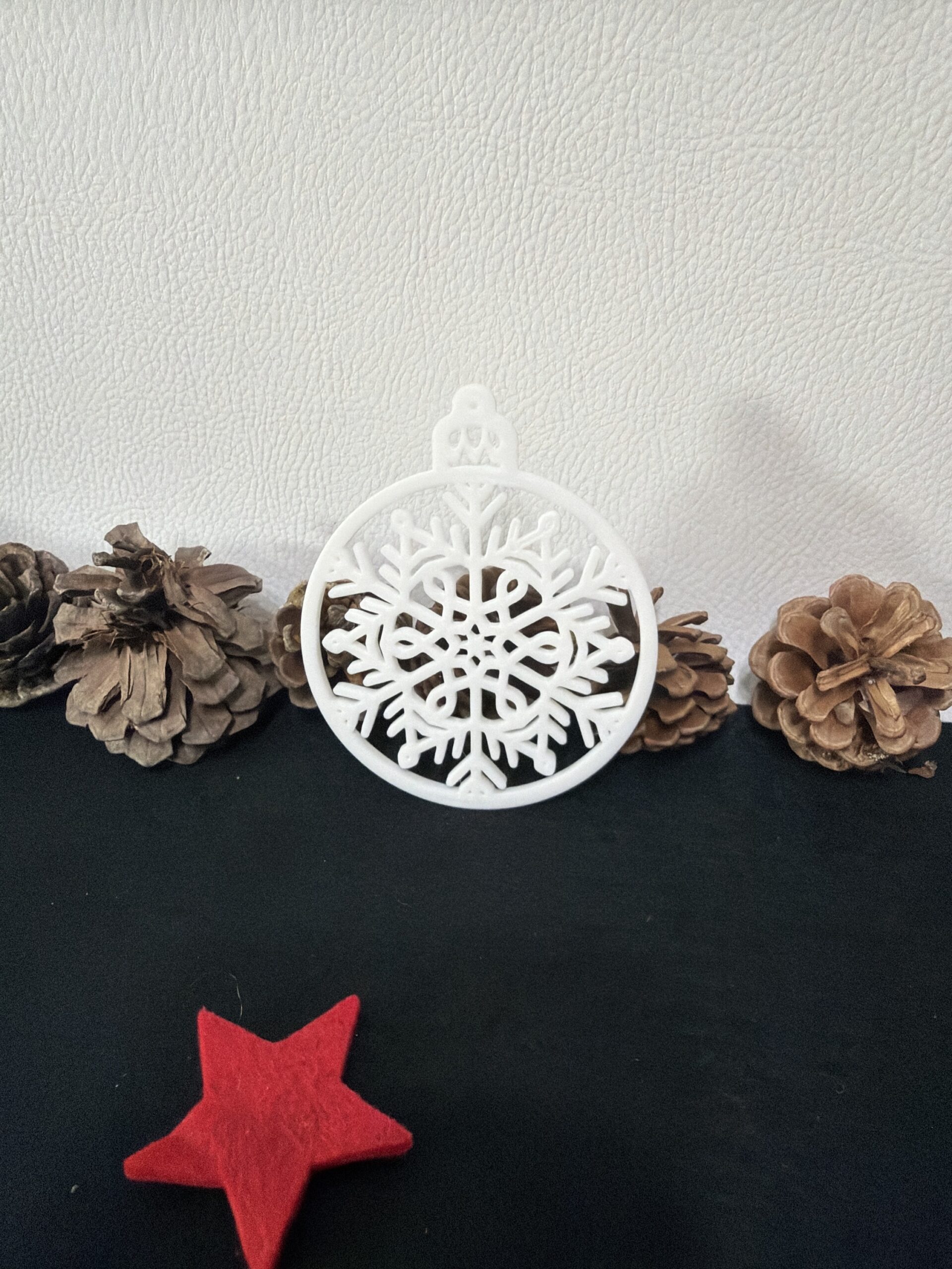 Weihnachtsanhänger „Schneeflocken-Ornament“ – Bild 3