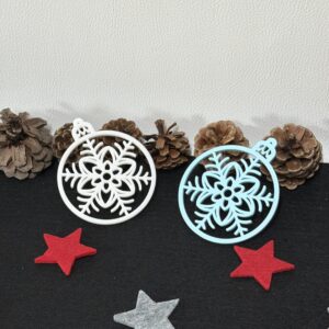 Weihnachtsanhänger „Schneeflocke im Ornament“