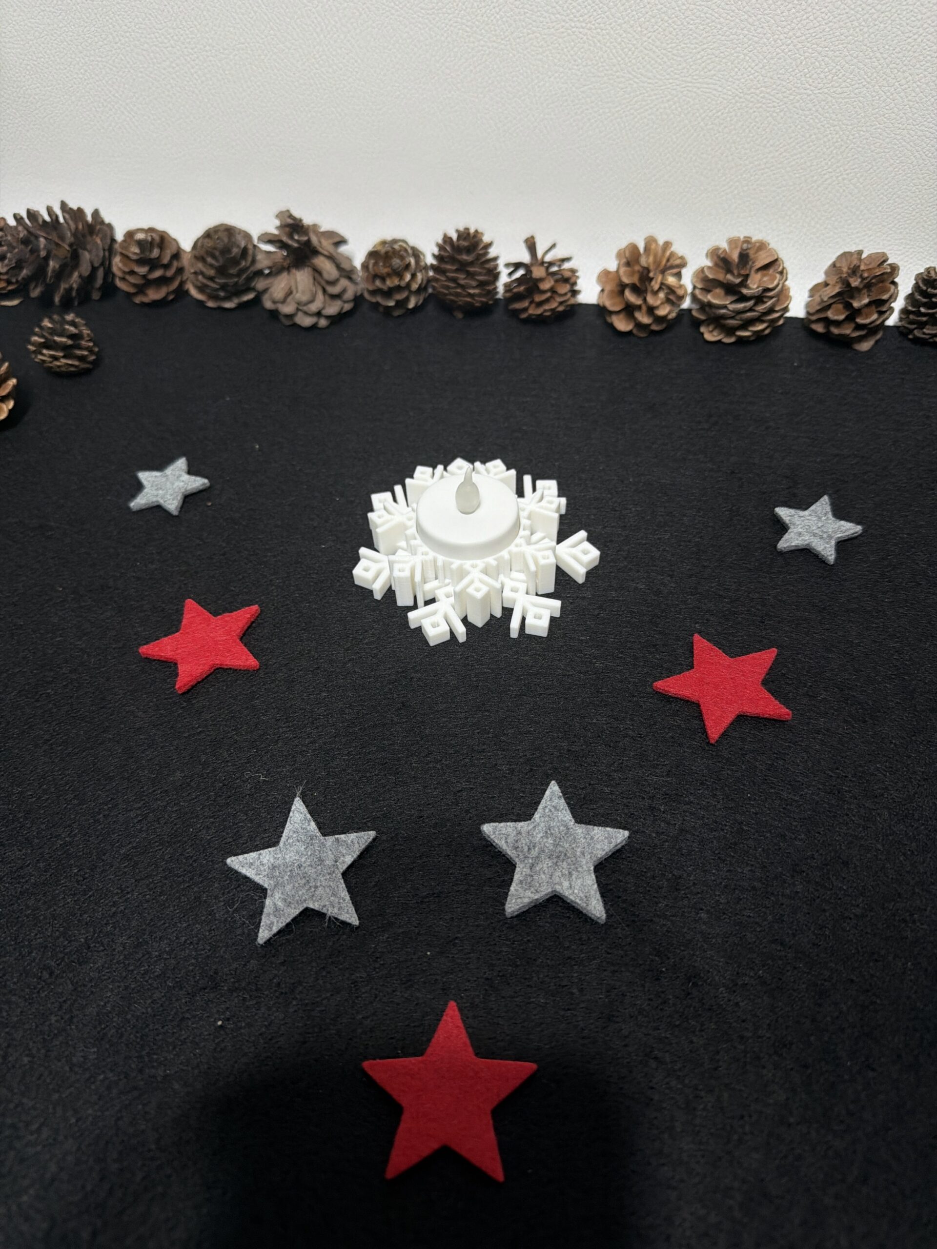 Teelichthalter „Schneeflocke“ Variante 1 - vers. Ausführungen – Bild 4