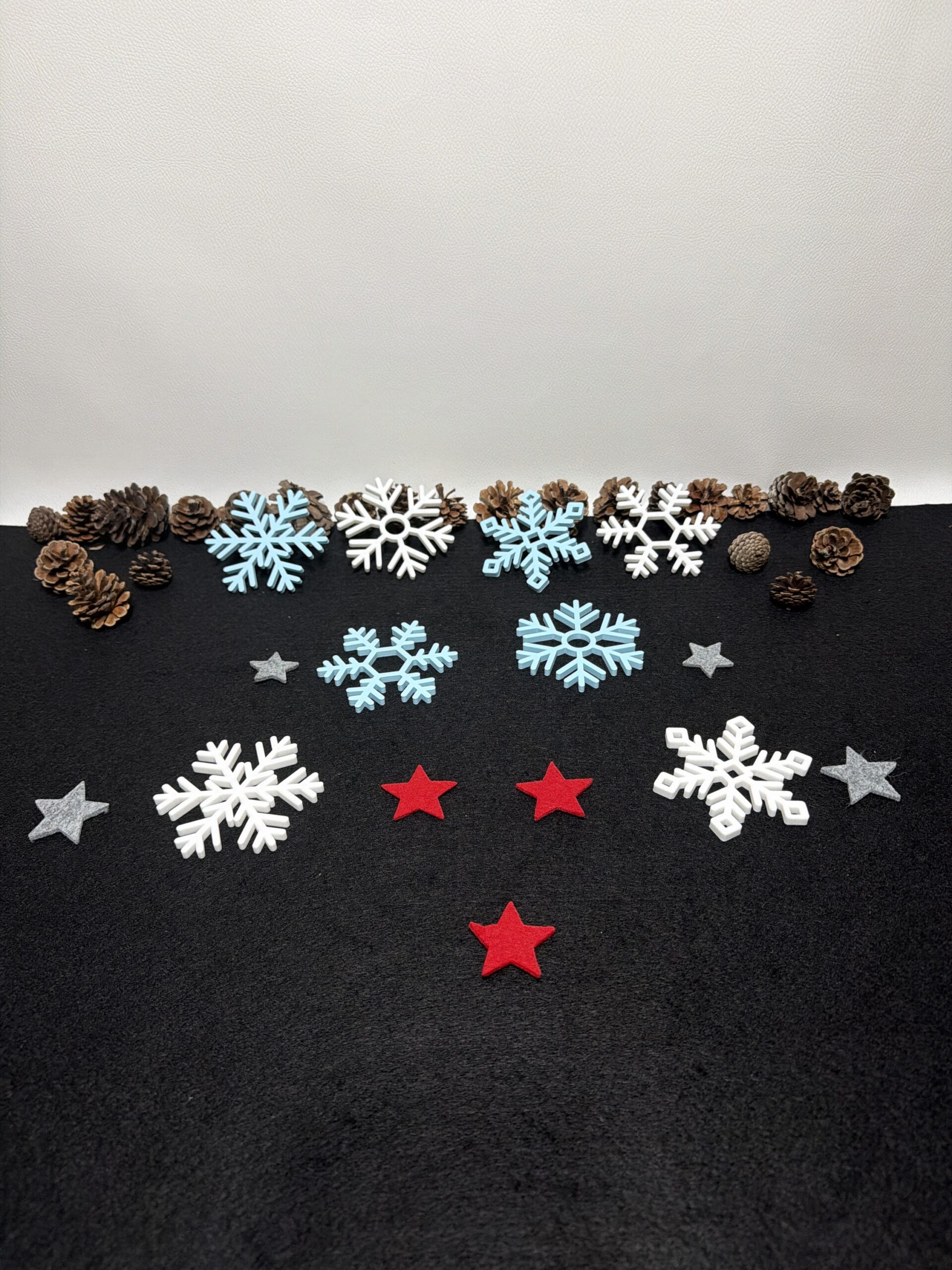 kleine Deko-Schneeflocken 4er-Set