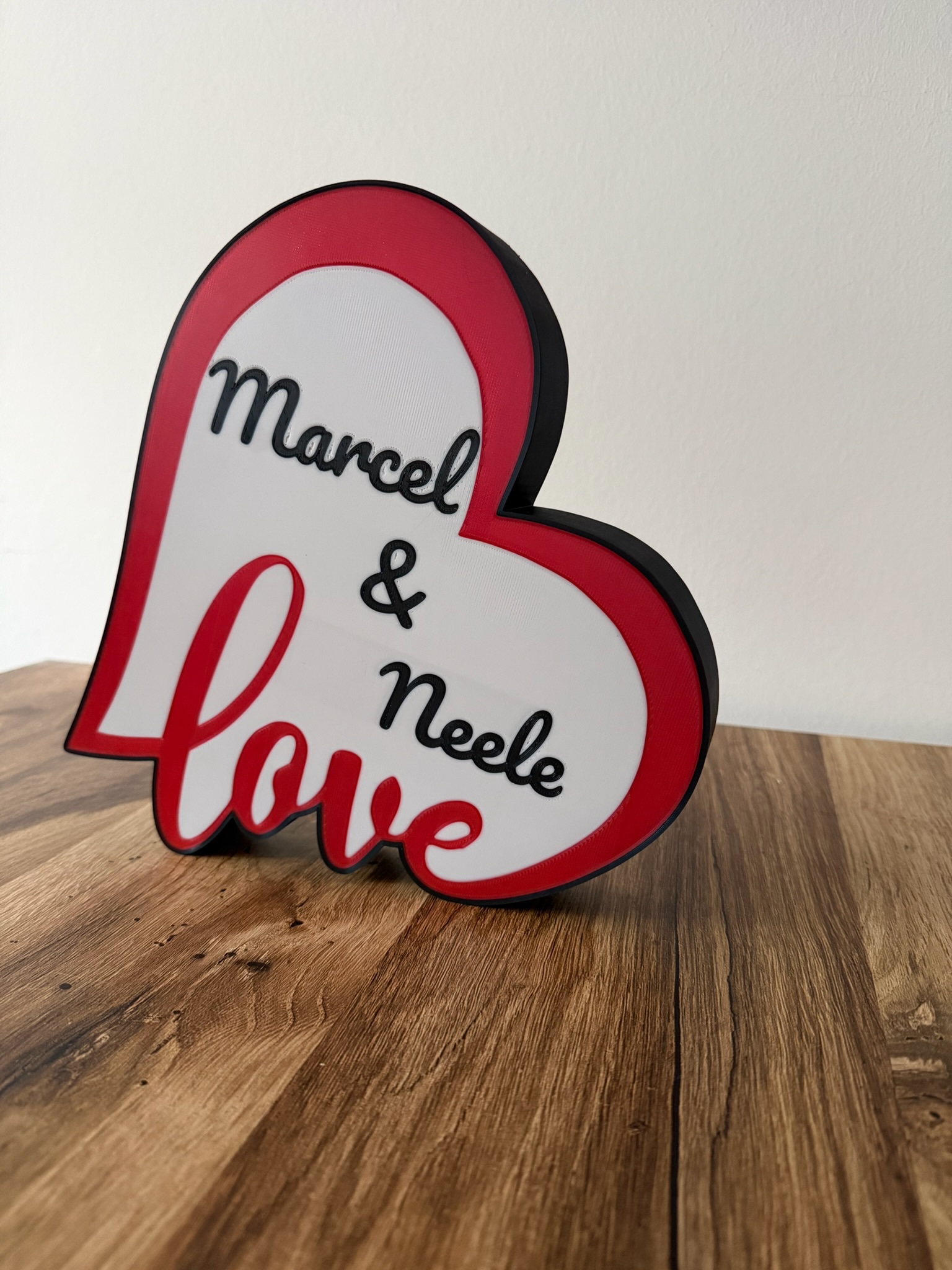 Personalisierte LED-Herzlampe „Love“ – Bild 2
