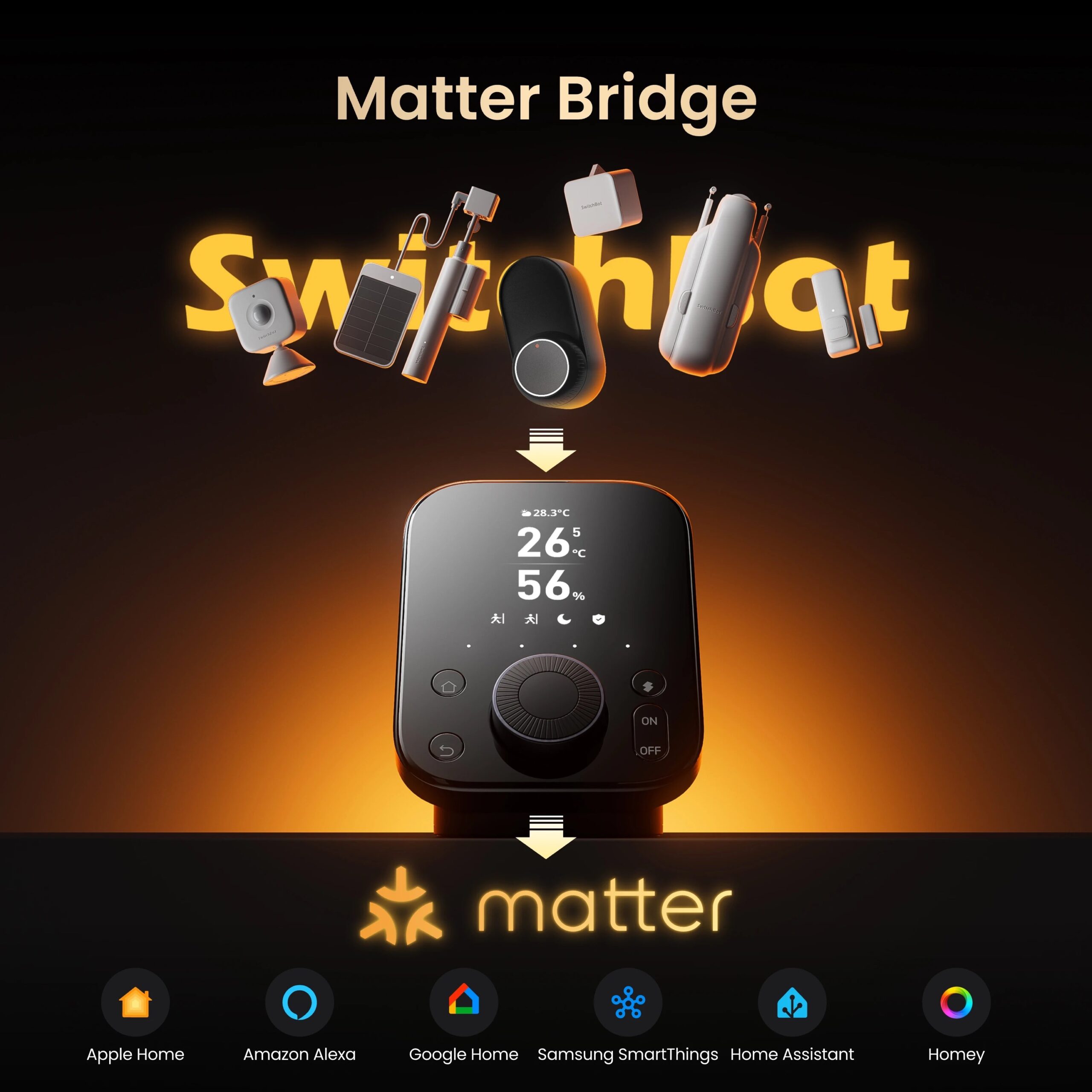 SwitchBot Hub 3 WLAN Thermometer & Hygrometer schwarz – Bild 4