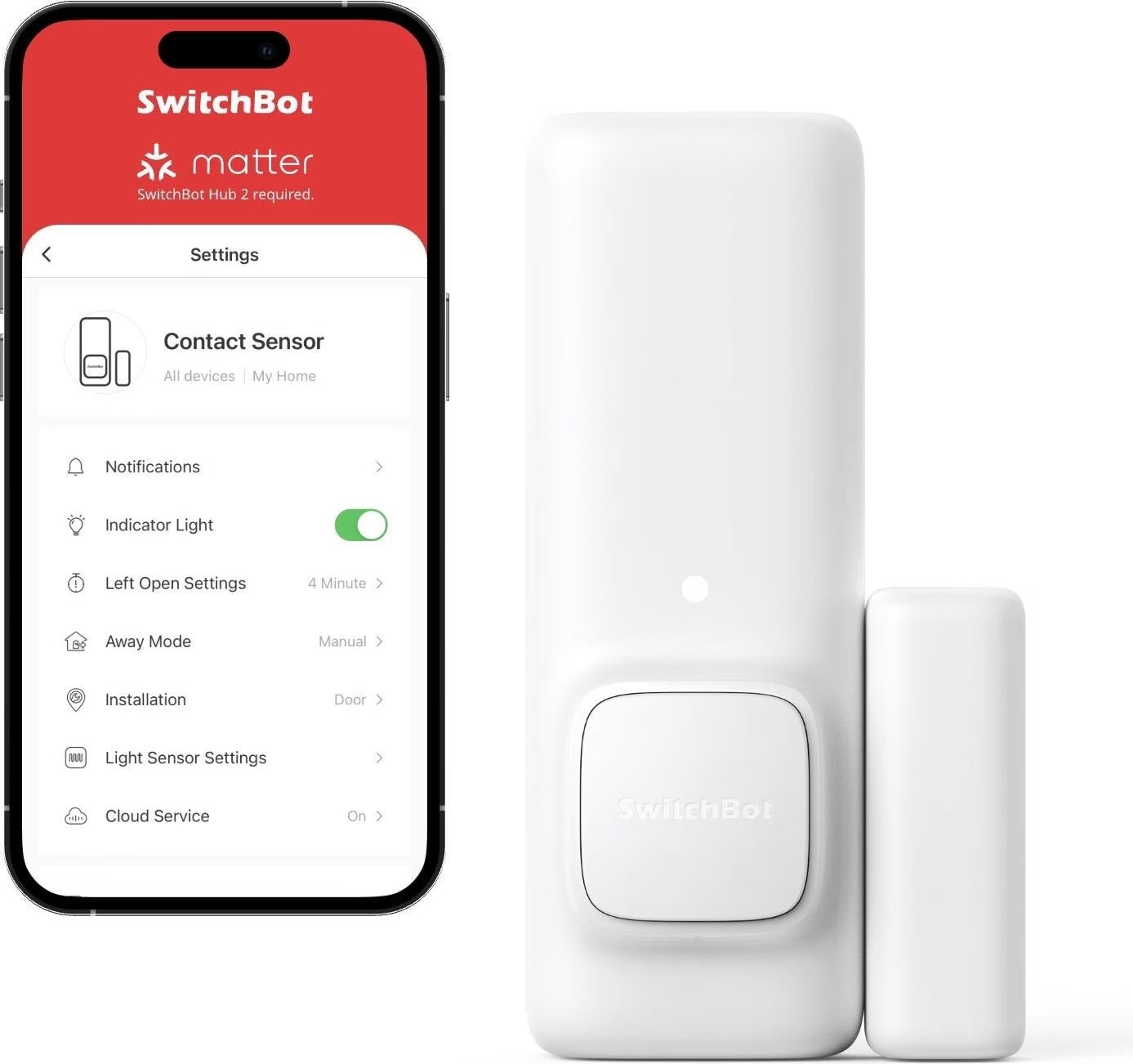 SwitchBot Contact Sensor Tür- & Fensterkontakt Sensor weiß – Bild 17
