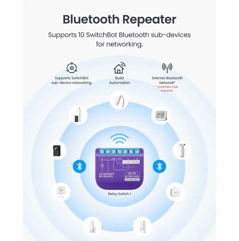 SwitchBot Relay Switch 1 Relais Schaltmodul – Bild 4